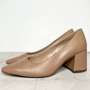 27 Edit Licia Tan Leather Pointy Toe Pump 9M